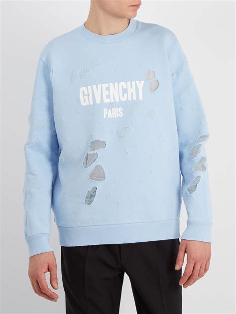 blue givenchy crewneck sweater|givenchy sweatshirts for men.